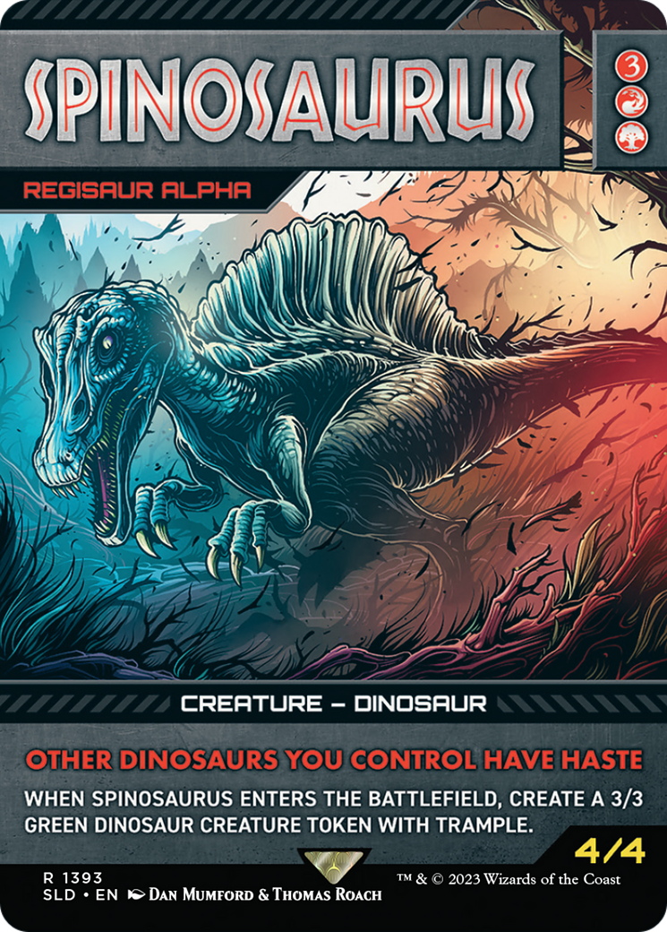 Spinosaurus - Regisaur Alpha (SLD-1393)  - Secret Lair Drop / Spinosaurus (Borderless)