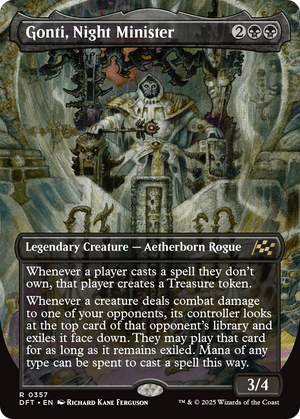 Gonti, Night Minister (Borderless) (DFT-357)  - Aetherdrift