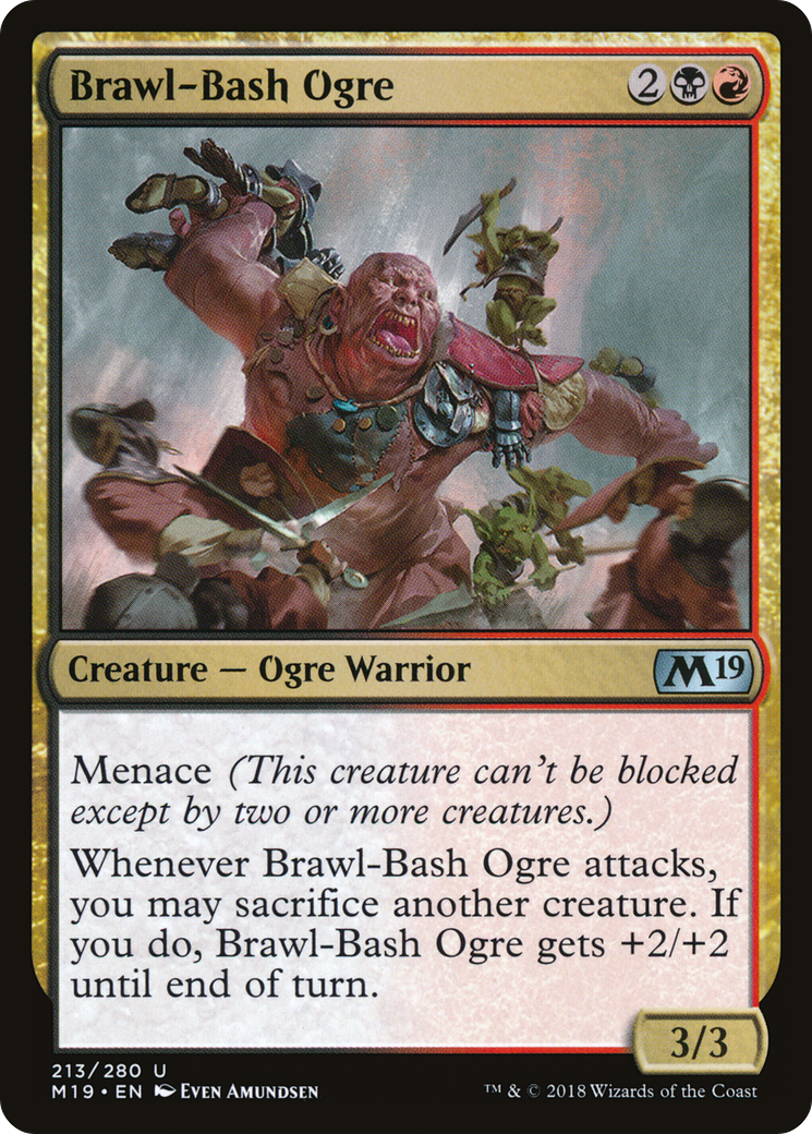 Brawl-Bash Ogre (M19-213)  - Core Set 2019