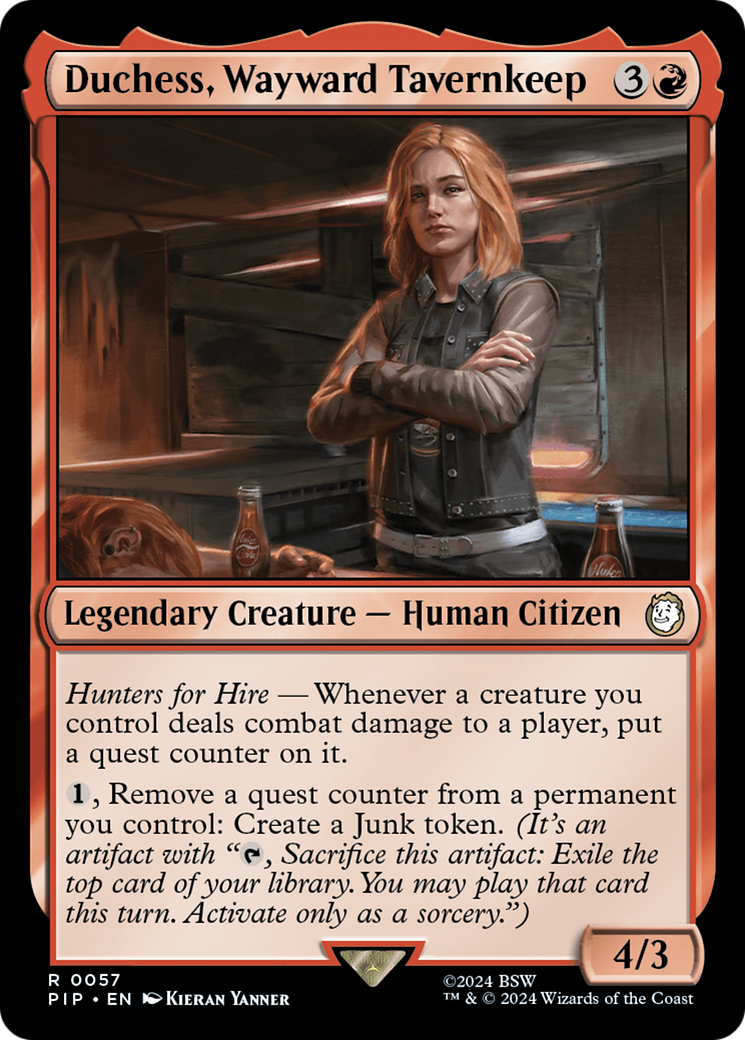 Duchess, Wayward Tavernkeep (PIP-057)  Foil - Fallout