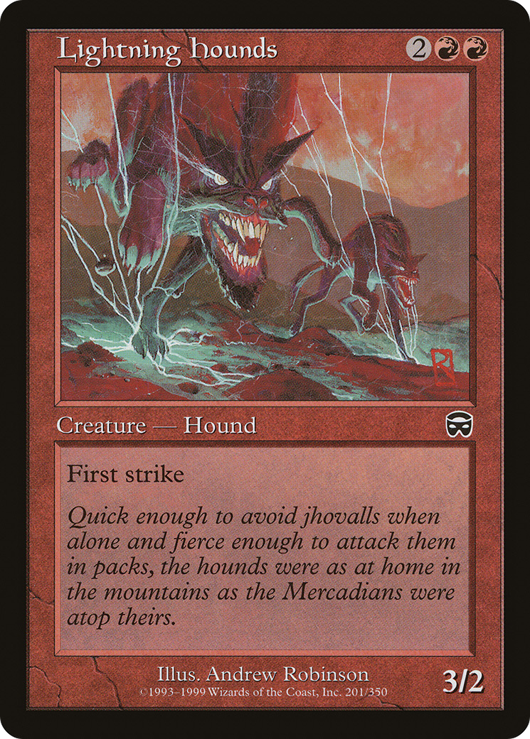 Lightning Hounds (MMQ-201)  - Mercadian Masques