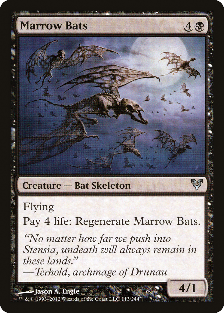 Marrow Bats (AVR-113)  Foil - Avacyn Restored