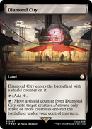 Diamond City (Extended Art) (Surge Foil) (PIP-967) - Fallout: (Extended Art) Foil