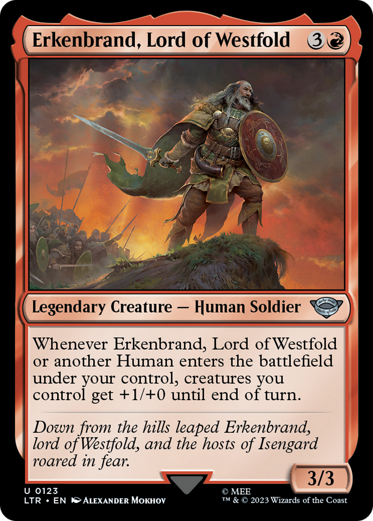 Erkenbrand, Lord of Westfold (LTR-123)  Foil - The Lord of the Rings: Tales of Middle-earth