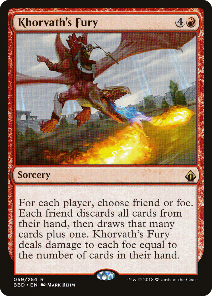 Khorvath's Fury (BBD-059)  Foil - Battlebond
