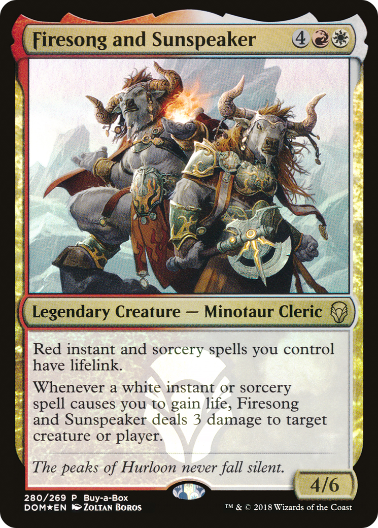 Firesong and Sunspeaker (BABP-280)  Foil - Dominaria