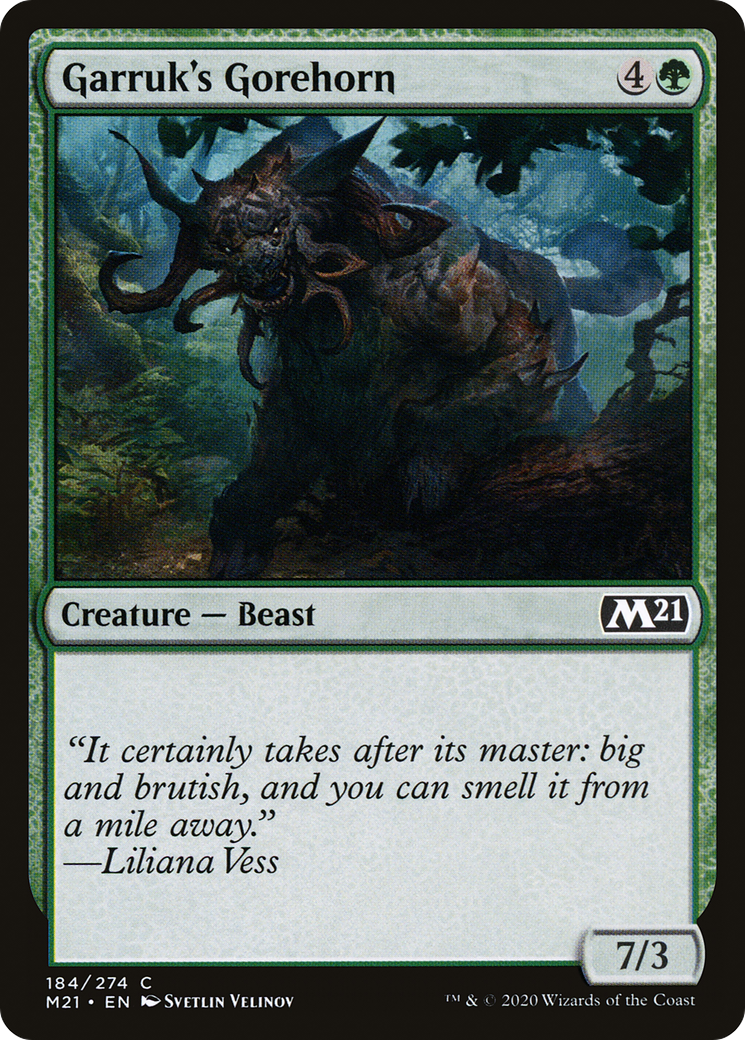 Garruk's Gorehorn (M21-184)  - Core Set 2021