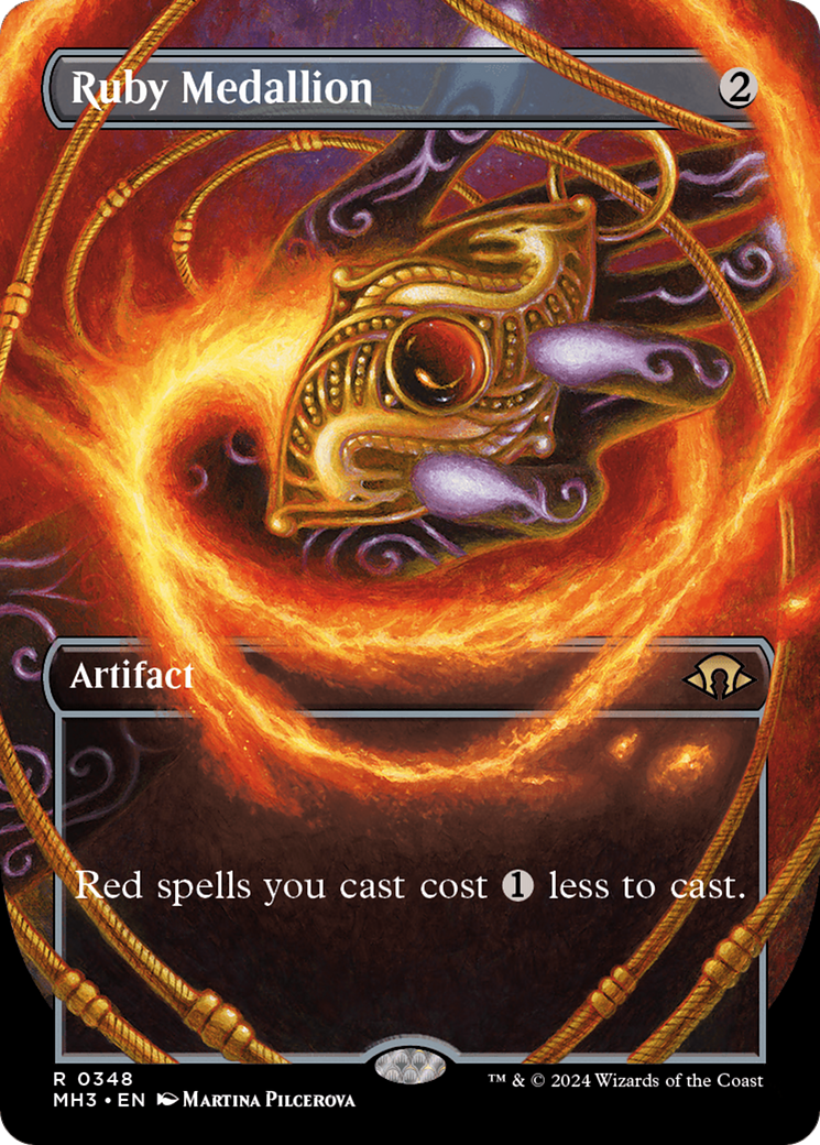 Ruby Medallion (Borderless) (MH3-348)  Foil - Modern Horizons 3
