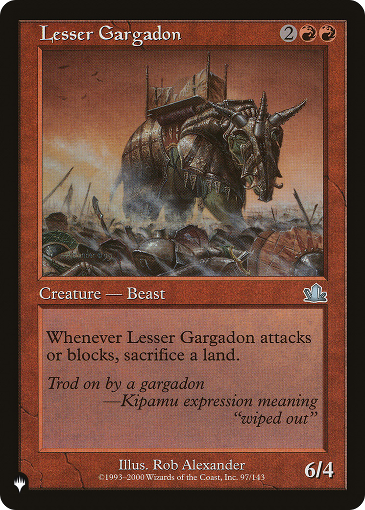Lesser Gargadon (LIST-PCY-97)  - The List