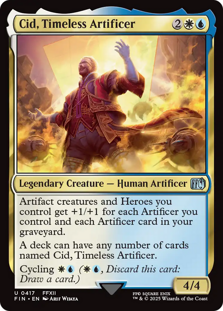 Cid, Timeless Artificer (0417) (FIN-417)  Foil - FINAL FANTASY