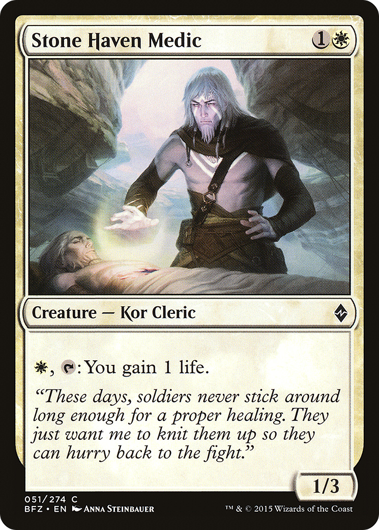 Stone Haven Medic (BFZ-051)  Foil - Battle for Zendikar