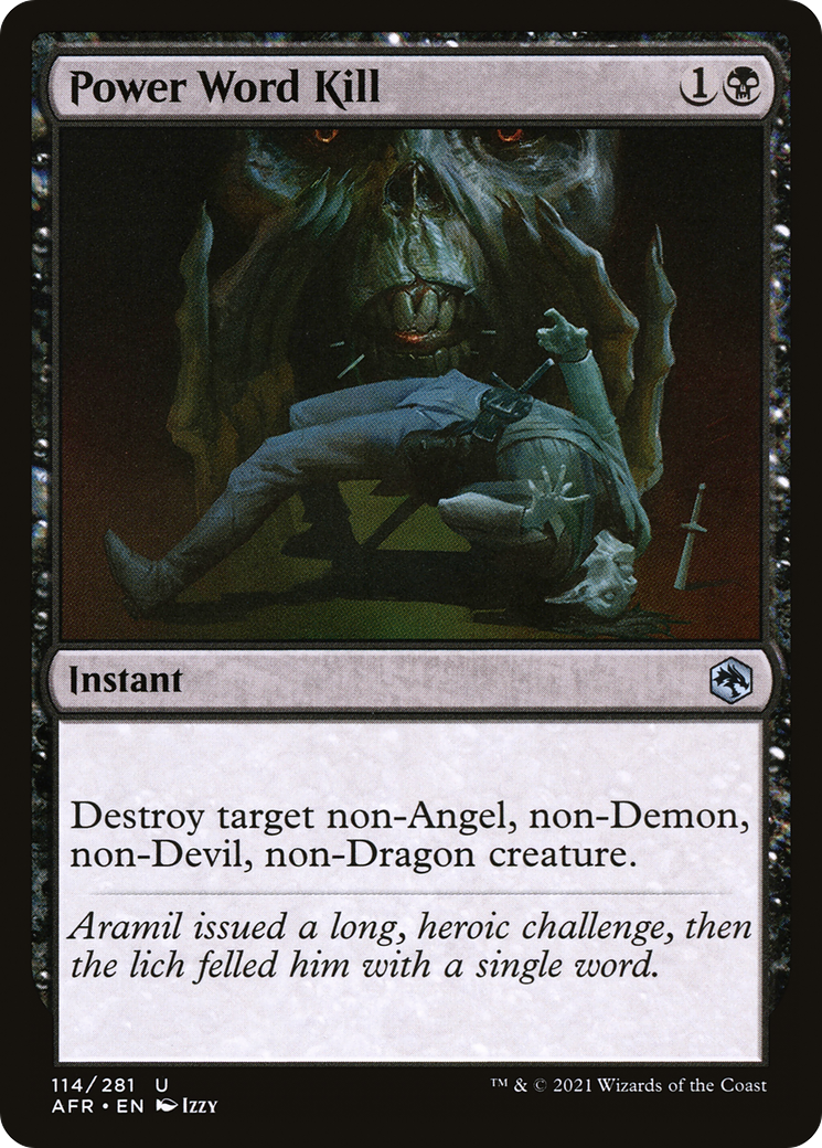 Power Word Kill (AFR-114)  Foil - Adventures in the Forgotten Realms