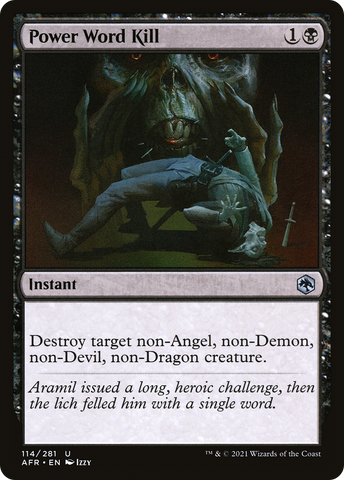 Power Word Kill (AFR-114)  Foil - Adventures in the Forgotten Realms