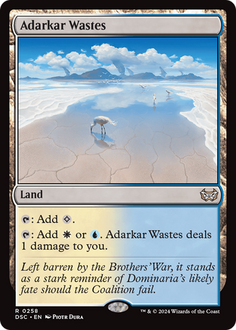 Adarkar Wastes (DSC-258)  - Duskmourn: House of Horror Commander