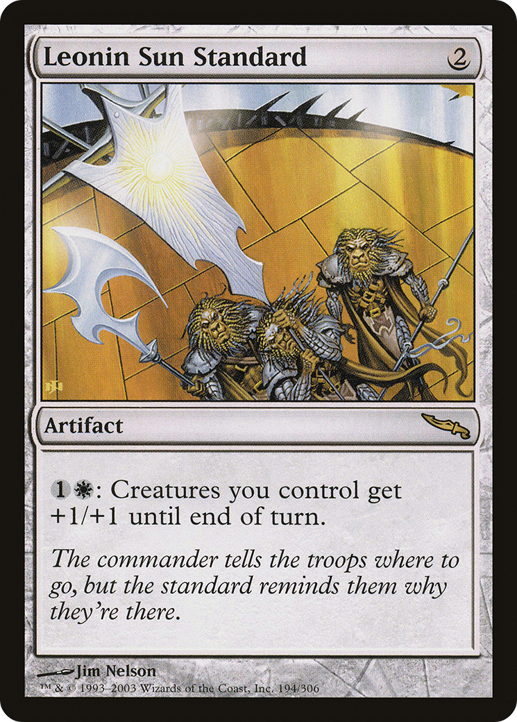 Leonin Sun Standard (MRD-194)  Foil - Mirrodin
