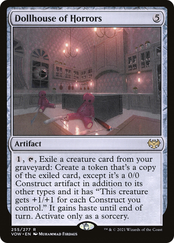 Dollhouse of Horrors (VOW-255)  Foil - Innistrad: Crimson Vow