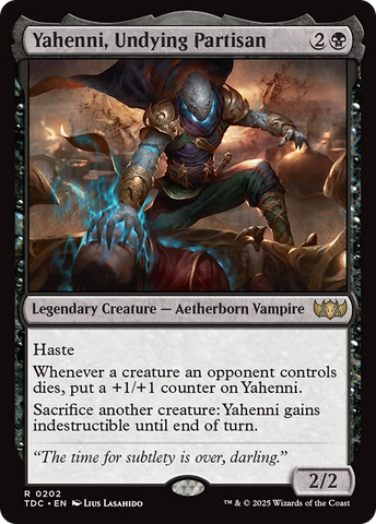 Yahenni, Undying Partisan (TDC-202) - Commander: Tarkir: Dragonstorm