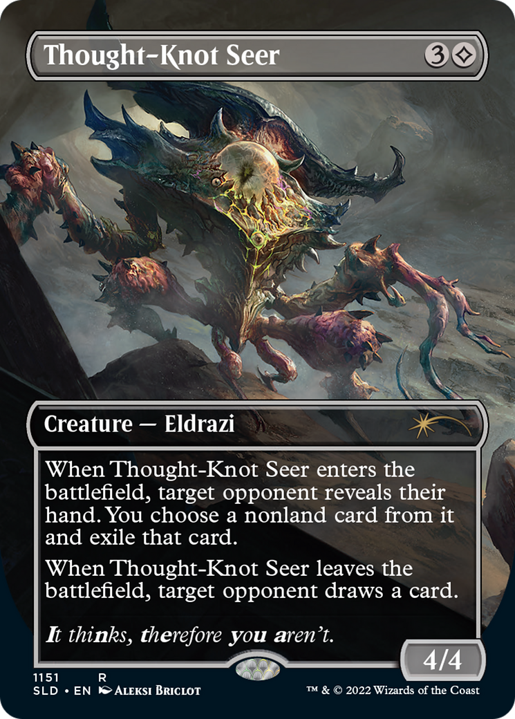 Thought-Knot Seer (1151) (SLD-1151) - Secret Lair Drop (Borderless) Foil