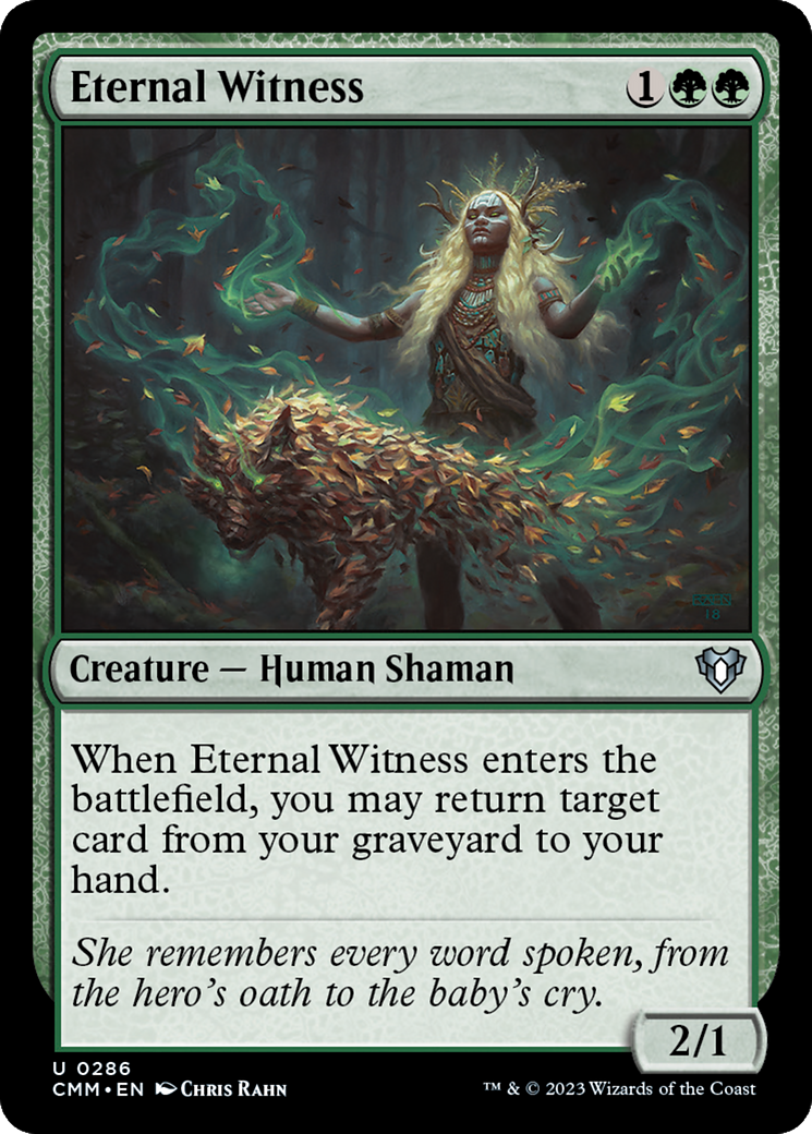 Eternal Witness (CMM-286)  Foil - Commander Masters