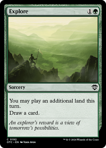 Explore (OTC-192)  - Outlaws of Thunder Junction Commander