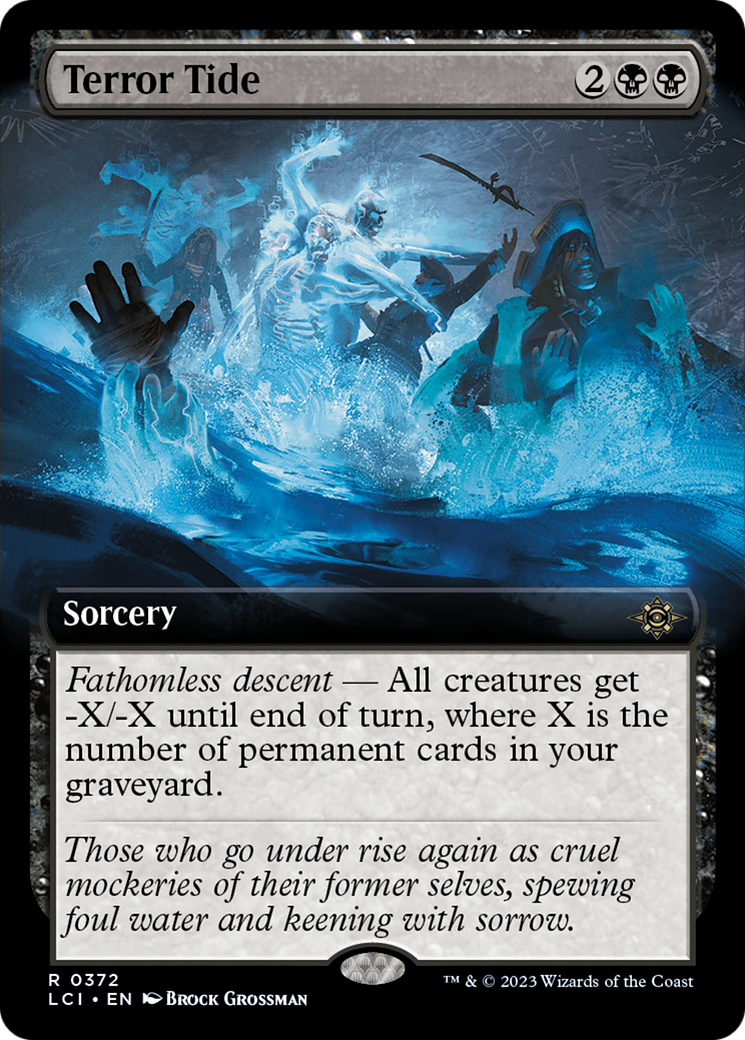 Terror Tide (Extended Art) (LCI-372) - The Lost Caverns of Ixalan: (Extended Art) Foil