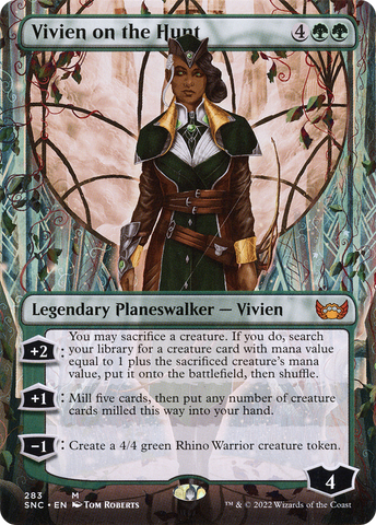 Vivien on the Hunt (Borderless) (SNC-283)  Foil - Streets of New Capenna