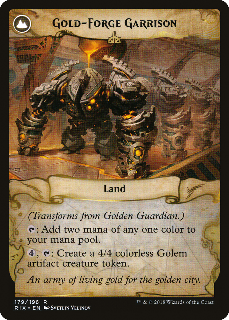 Golden Guardian (RIX-179) - Rivals of Ixalan: (compasslanddfc)
