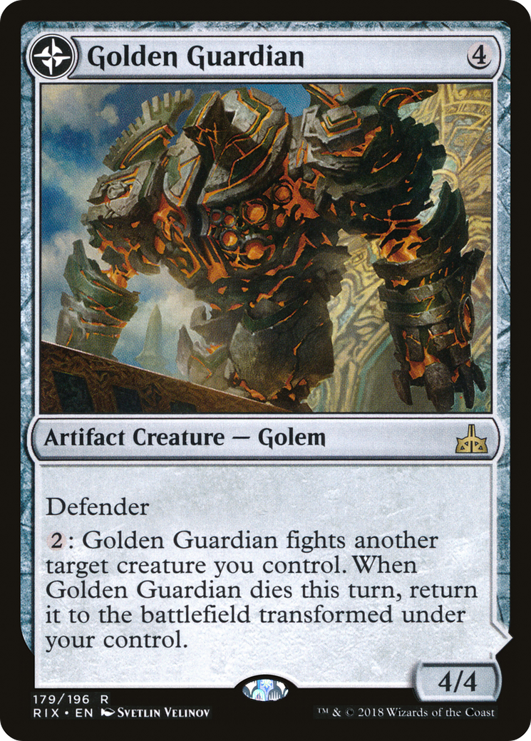 Golden Guardian (RIX-179)  - Rivals of Ixalan: (compasslanddfc)