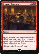Disrupt Decorum (C17-025)  - Commander 2017