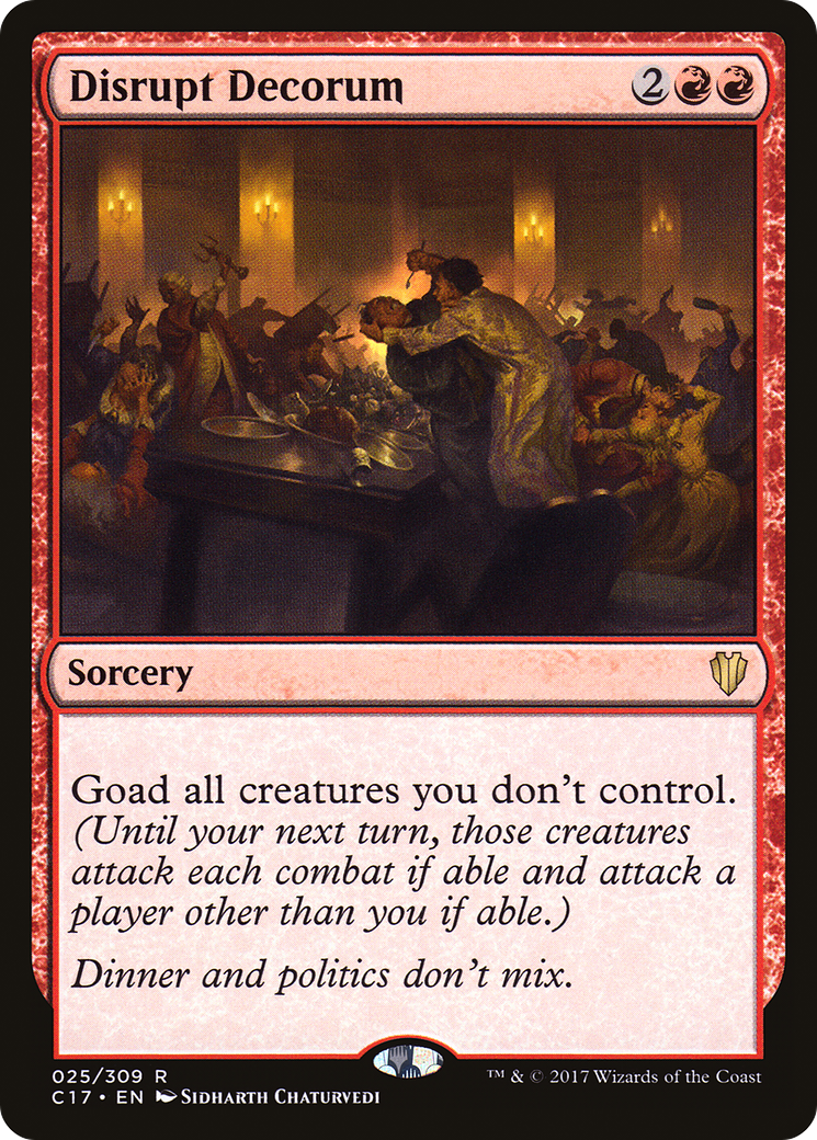 Disrupt Decorum (C17-025)  - Commander 2017