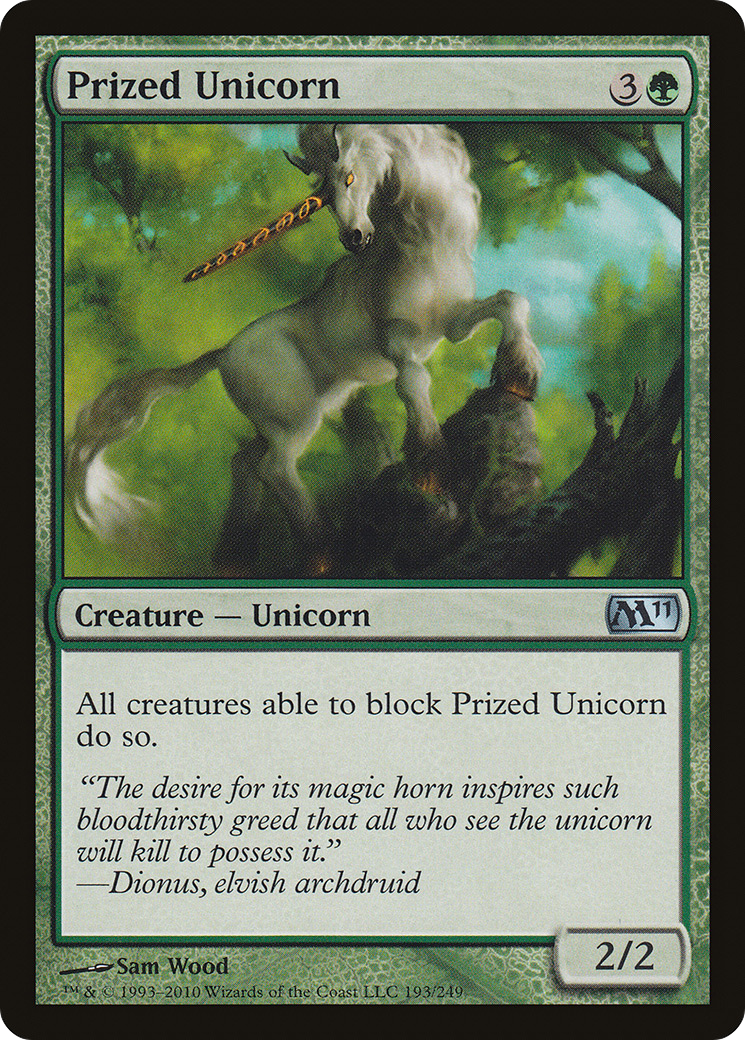 Prized Unicorn (M11-193)  - Magic 2011
