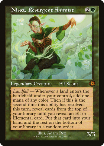 Nissa, Resurgent Animist (Retro Frame) (MAT-072)  Foil - March of the Machine: The Aftermath: (Showcase)