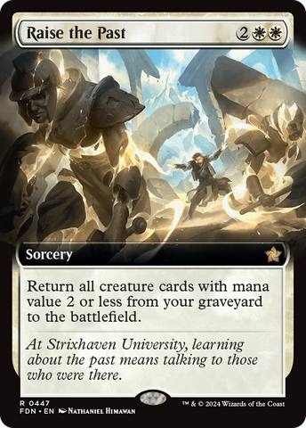 Raise the Past (Extended Art) (FDN-447)  Foil - Foundations: (Extended Art)