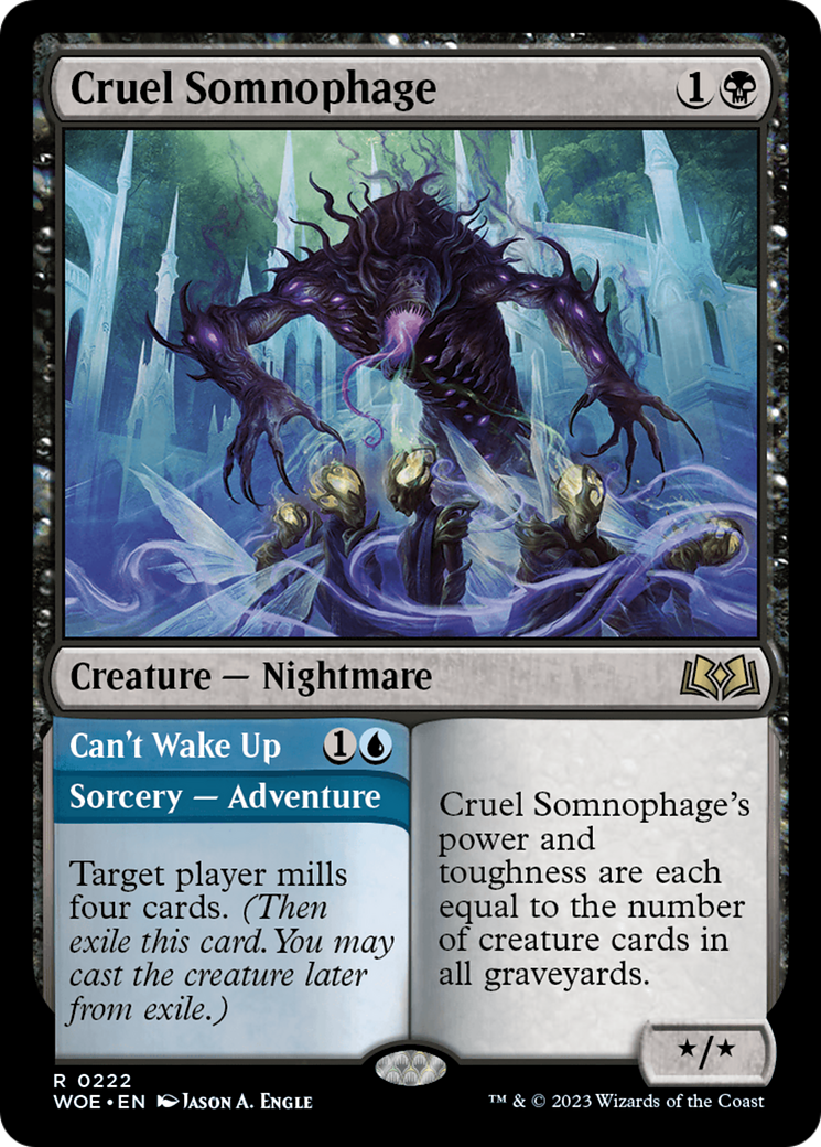Cruel Somnophage (WOE-222)  Foil - Wilds of Eldraine
