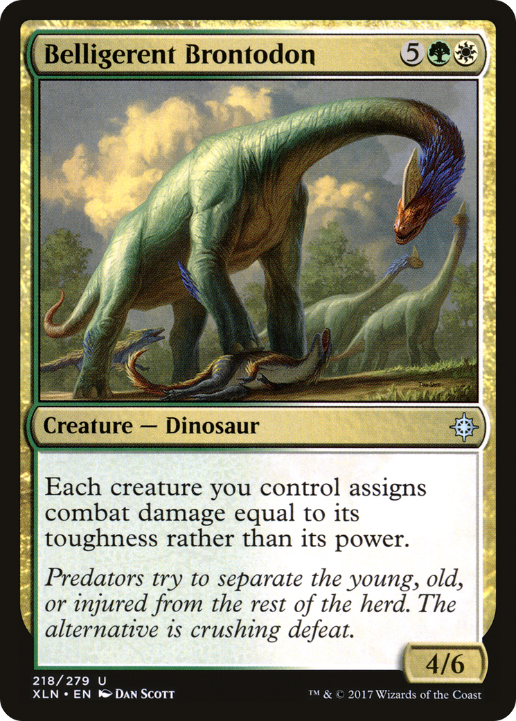 Belligerent Brontodon (XLN-218)  - Ixalan