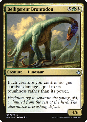 Belligerent Brontodon (XLN-218)  - Ixalan