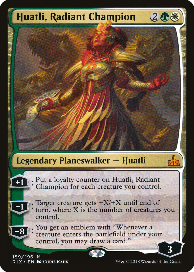 Huatli, Radiant Champion (RIX-159)  Foil - Rivals of Ixalan