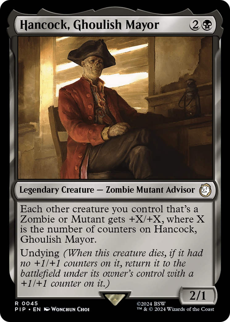 Hancock, Ghoulish Mayor (PIP-045)  - Fallout