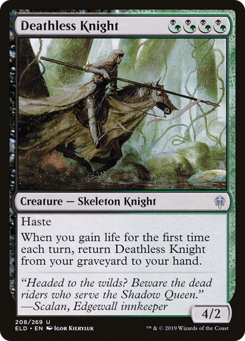 Deathless Knight (ELD-208)  Foil - Throne of Eldraine