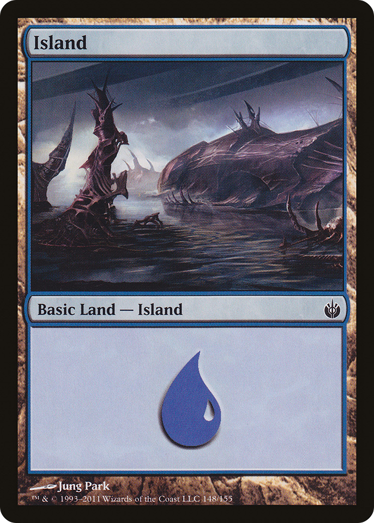 Island (148) (MBS-148)  Foil - Mirrodin Besieged