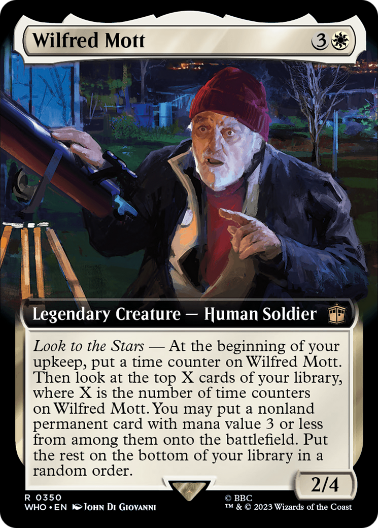 Wilfred Mott (Extended Art) (WHO-350)  Foil - Doctor Who: (Extended Art)
