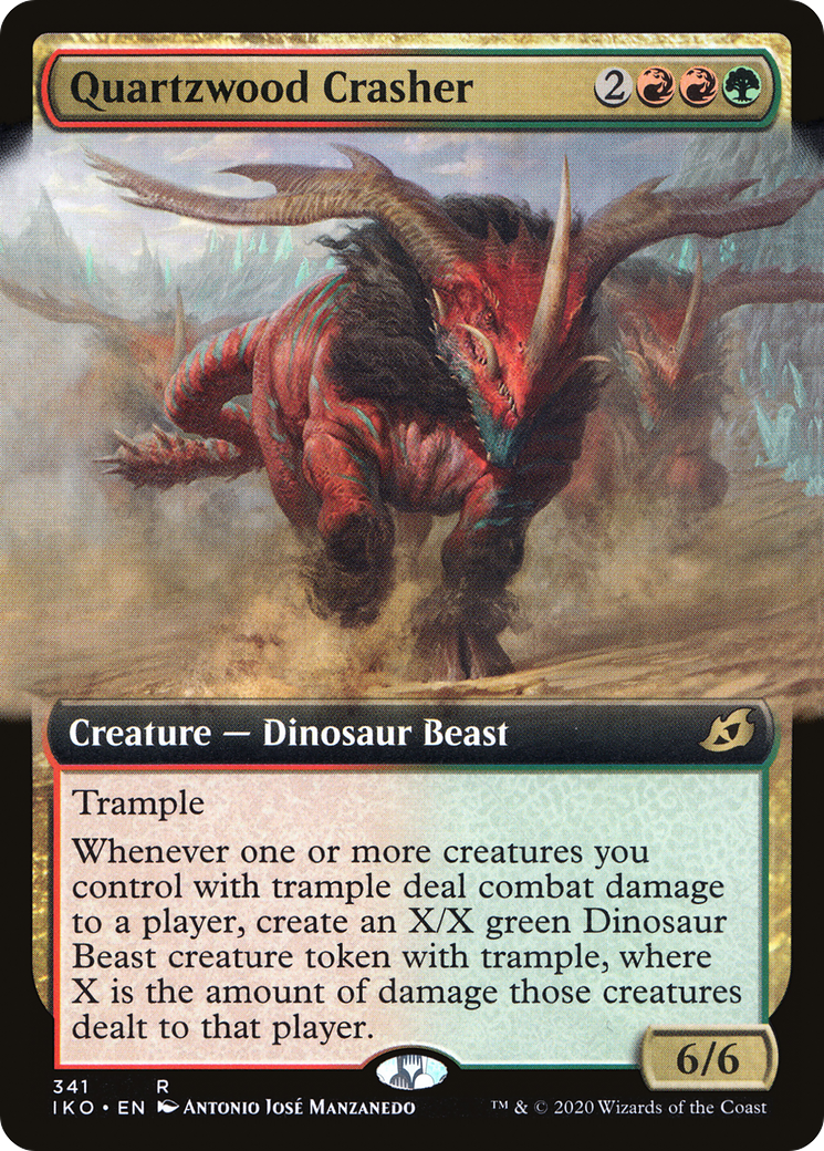 Quartzwood Crasher (Extended Art) (IKO-341)  - Ikoria: Lair of Behemoths