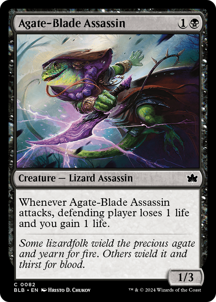 Agate-Blade Assassin (BLB-082) - Bloomburrow Foil