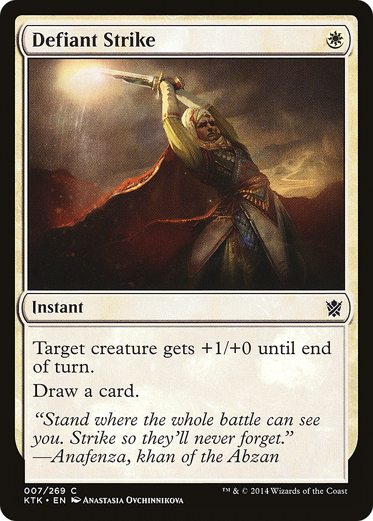 Defiant Strike (KTK-007) - Khans of Tarkir Foil