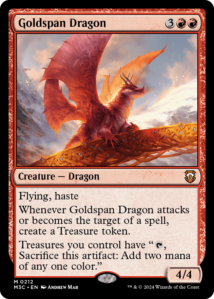 Goldspan Dragon (M3C-212)  - Modern Horizons 3 Commander