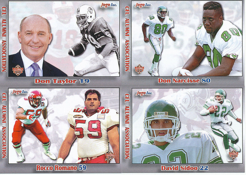 2013 Jogo CFL Alumni Association Series 1 Set of 20 Cards (