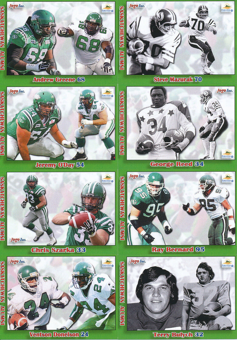 2013 Jogo CFL Alumni Association Saskatchewan Roughriders Singles