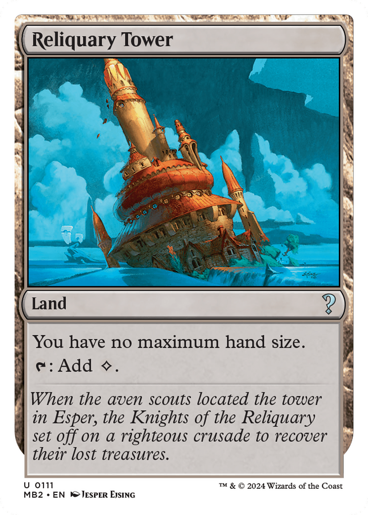 Reliquary Tower (White Border) (MB2-111)  - Mystery Booster 2