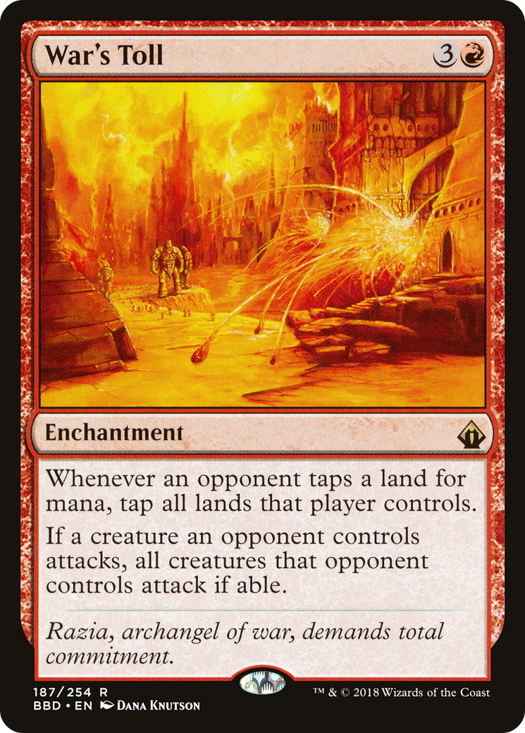 War's Toll (BBD-187)  Foil - Battlebond