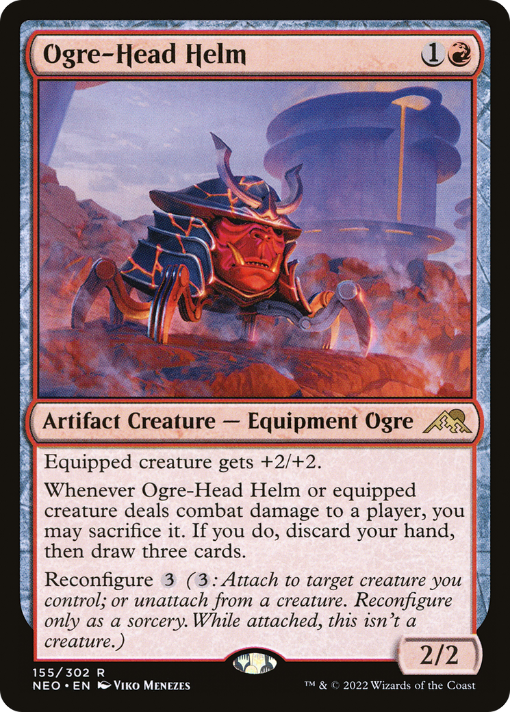 Ogre-Head Helm (NEO-155)  - Kamigawa: Neon Dynasty